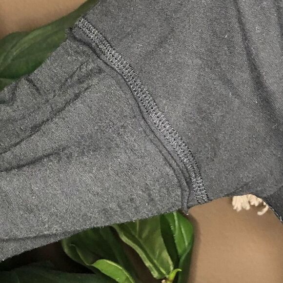 Black MOMBIE Long Sleeve V-Neck Shirt - Picture 5 of 5